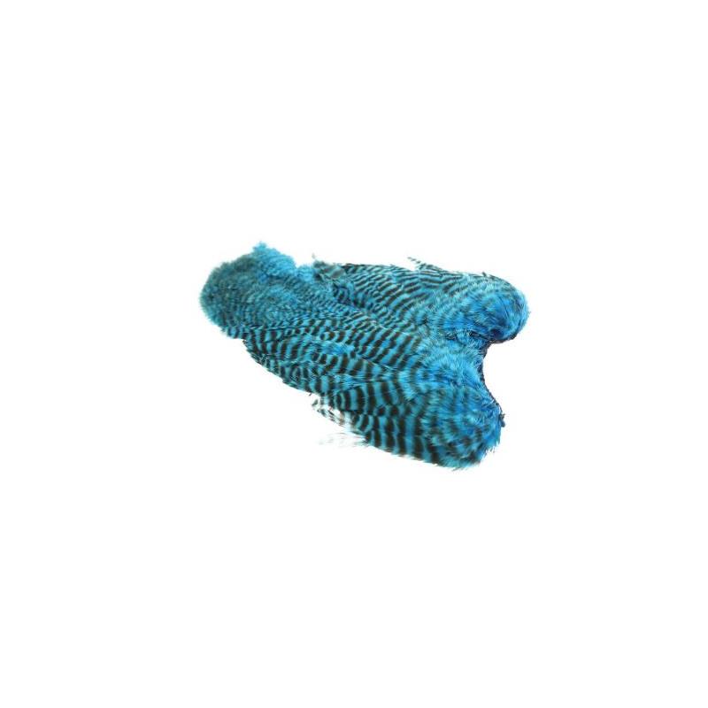 Whiting 4B Hen Soft Hackle/Chicabou Grizzly Kingfisher Blue