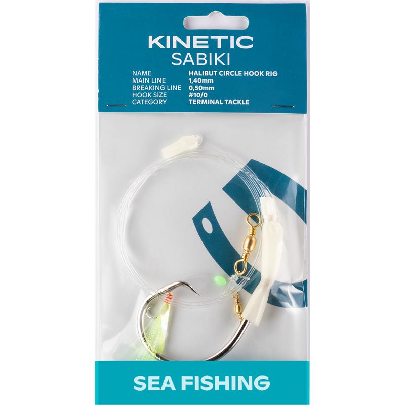 Kinetic Sabiki Halibut Circle Hook #10/0 Glow