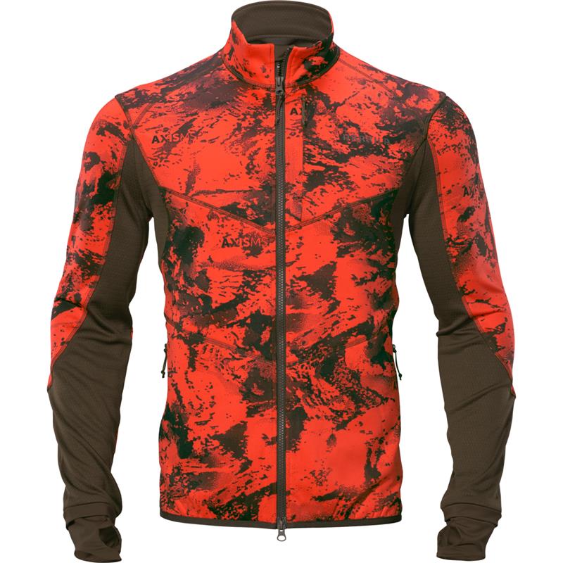 Härkila Wildboar Pro Camo fleecejakke M AXIS MSP® Wildboar orange/Shadow brown