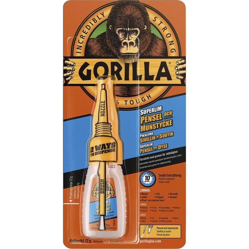 Gorilla Super lim 2 x 3g Superlimet som virkelig sitter fast!