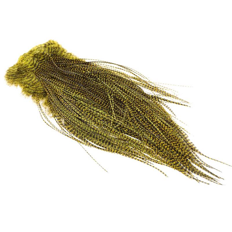 Whiting Dry Fly Saddle Grizzly Golden Ol Pro Grade
