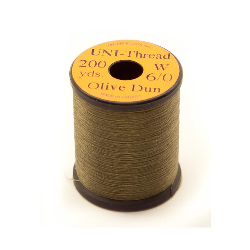 UNI bindetråd 6/0 - Olive Dun 200y