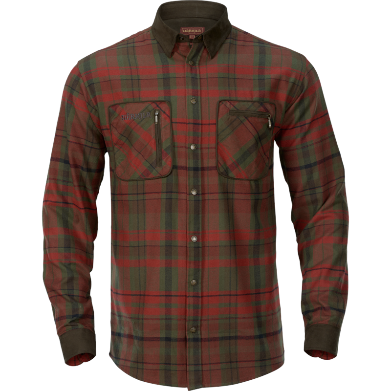 Härkila Pajala Skjorte XXL 100% bomull, Red Autumn Check