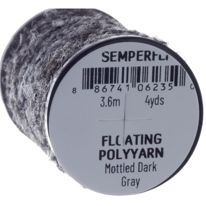 Semperfli Dry Fly Polyyarn Mottled Dark Grey