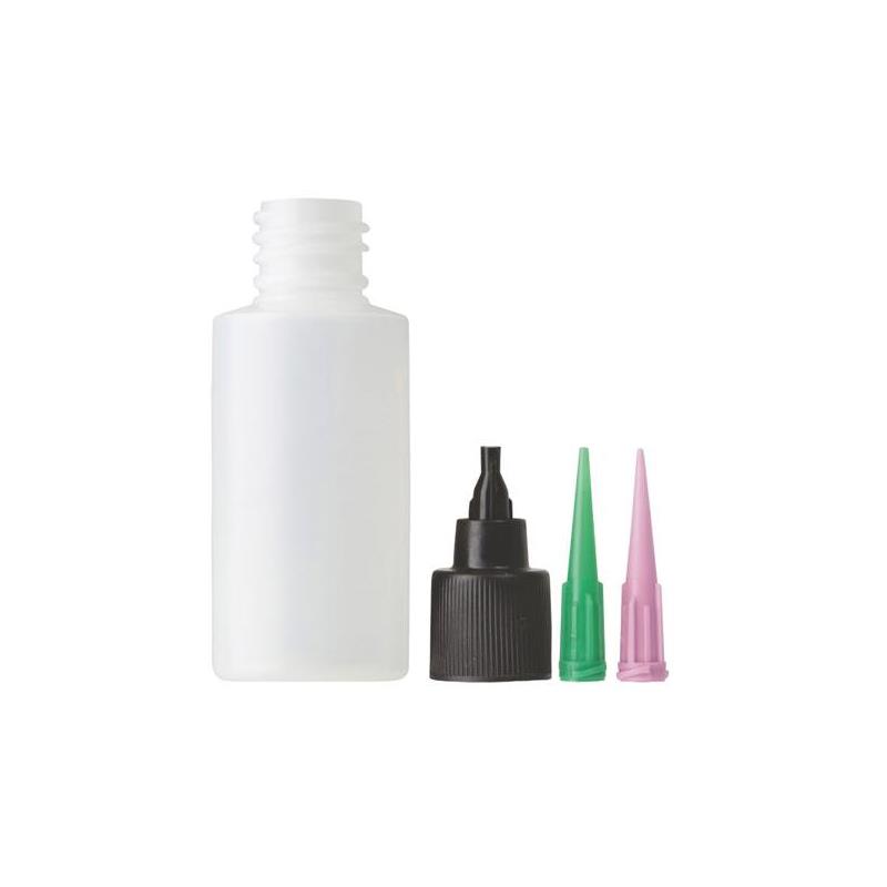 Loon Applicator Bottle, Cap & Needles For deg som lager egen lakk eller lim