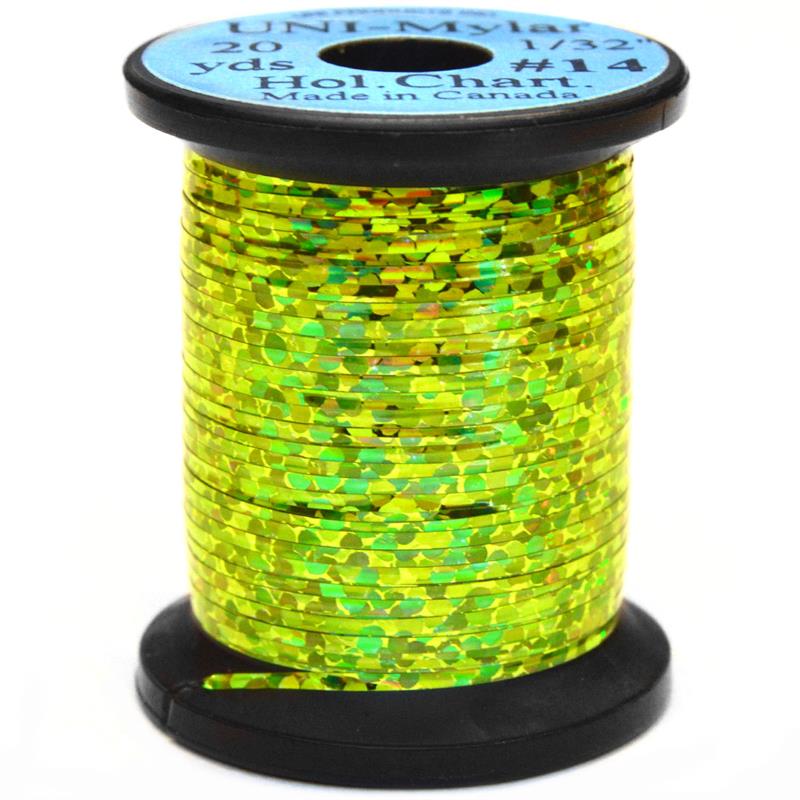 UNI Holographic Mylar - Chartreuse Holo. Large #12