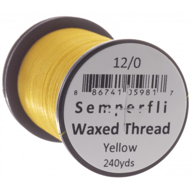 Semperfli Classic Waxed Thread Yellow 12/0
