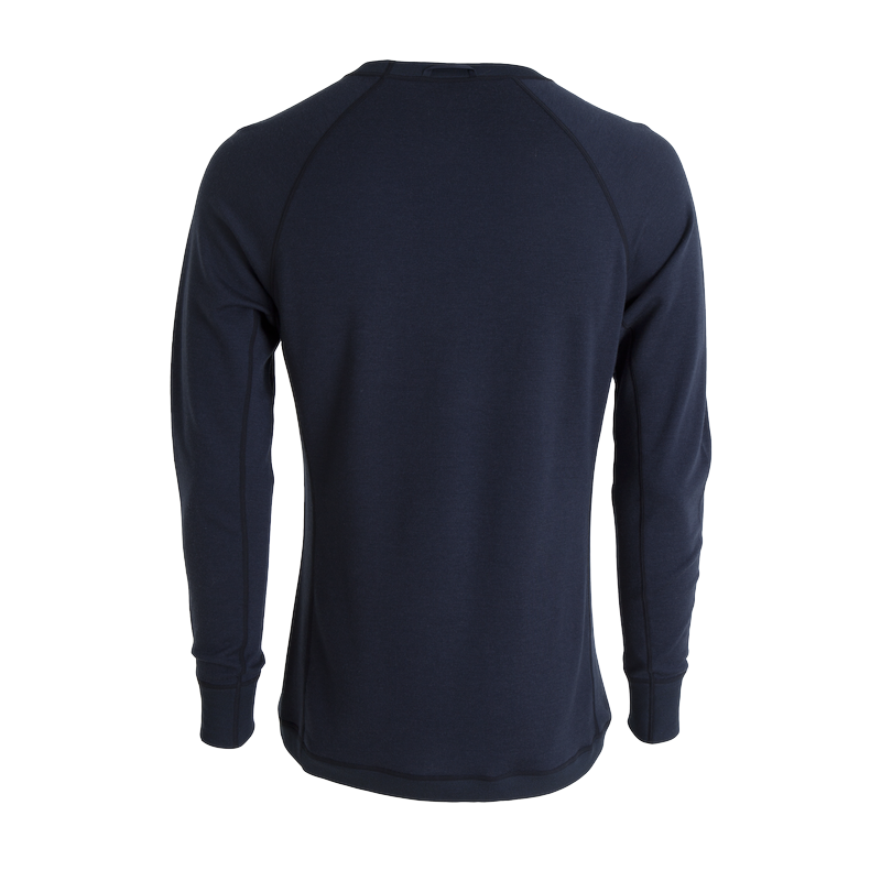 Tufte Bambull Crew Neck L Blueberry/Mood Indigo - herre
