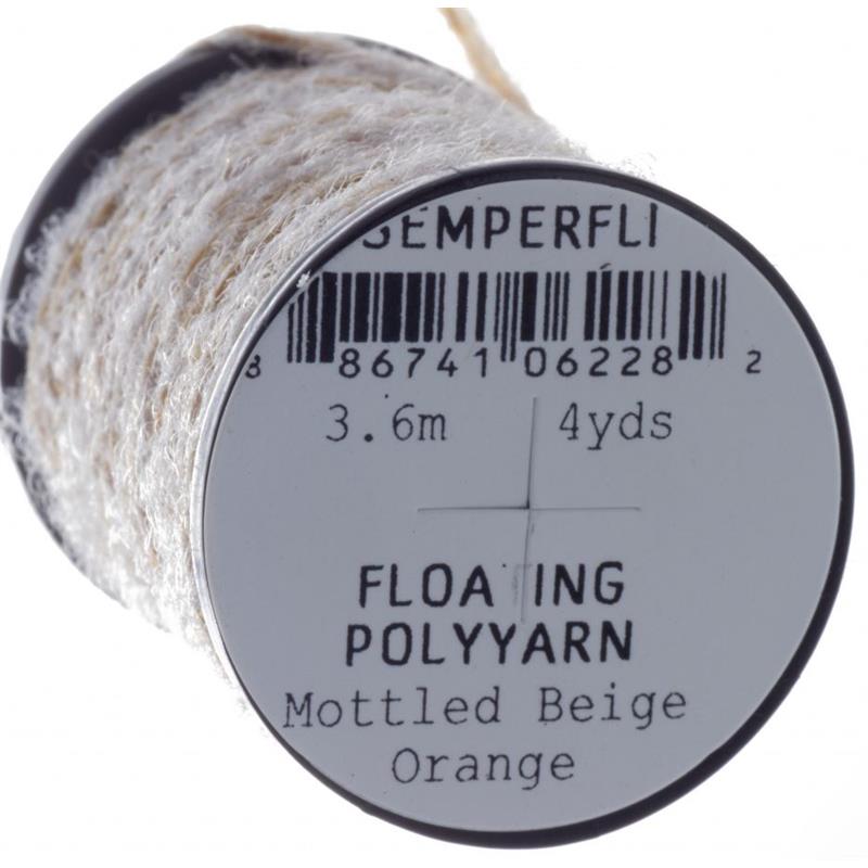 Semperfli Dry Fly Polyyarn Mottled Beige & Orange