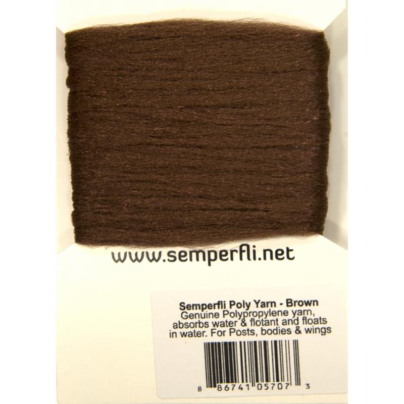Semperfli Poly-Yarn Brown