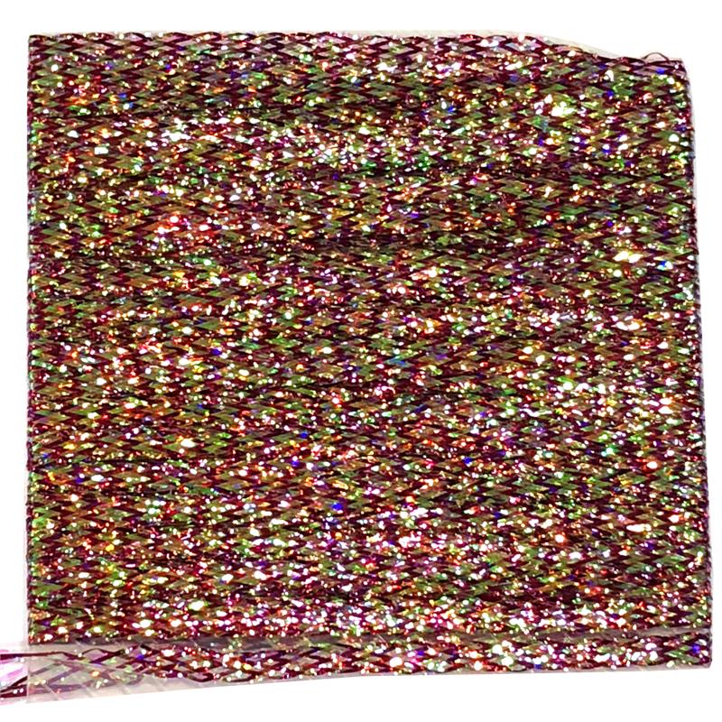 Lagartun Flatbraid - Varigated Fuchsia 5mm bred