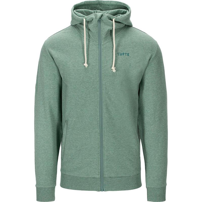 Tufte Hoodie Jacket XXL Hettejakke, Beryl Green Melange