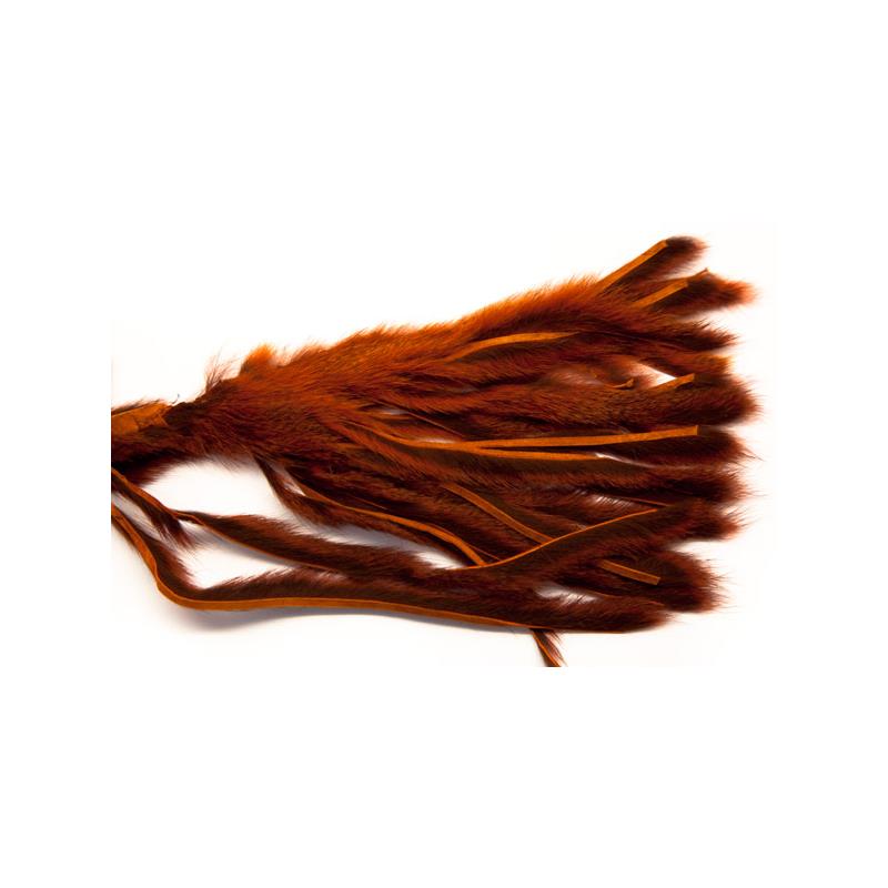 Pine Squirrel Zonker 2mm. - Orange The Fly Co