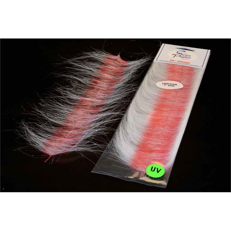 EP Craft Fur Brush White/Red Enrico Puglisi