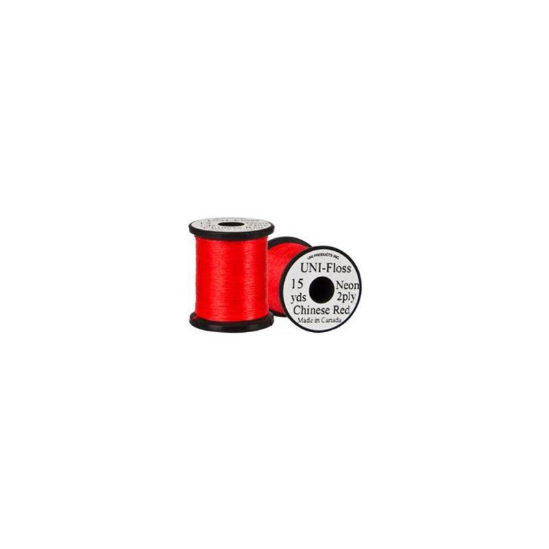 Uni Neon Fluo Floss - Chinese Red
