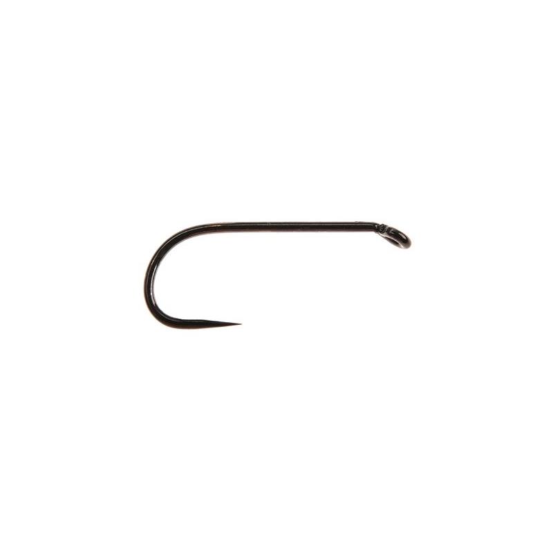 Ahrex FW501 Dry Fly Traditional #8 Barbless - Sort finish - 24 stk