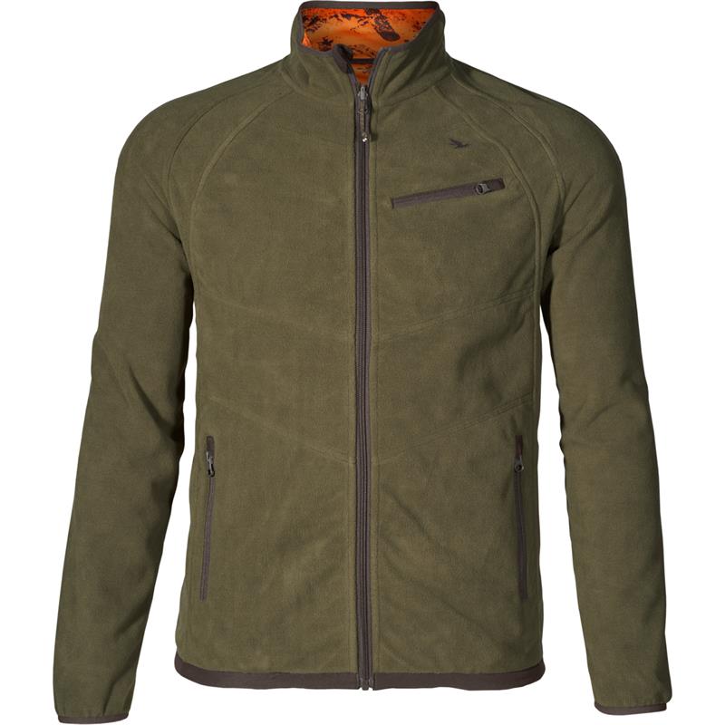 Seeland Vantage reversible fleece L Pine green/InVis orange blaze