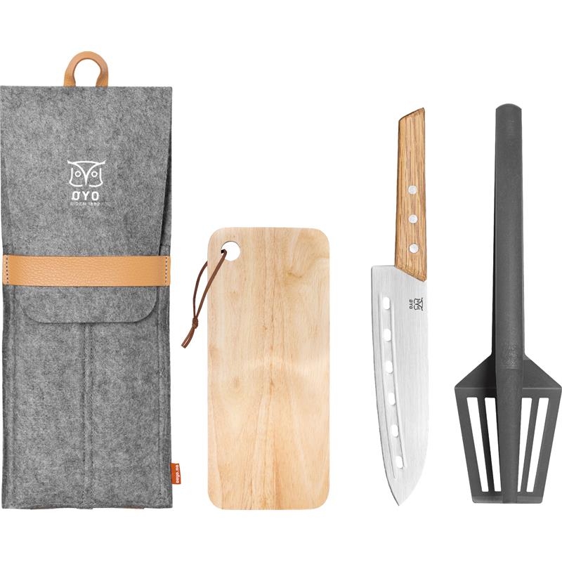 Øyo Trio Tursett Med kokkekniv,fjøl og stekespade