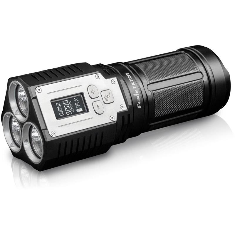 Fenix TK72R lommelykt med 9000 lumen Kraftig lykt med nødlader til mobil mm.