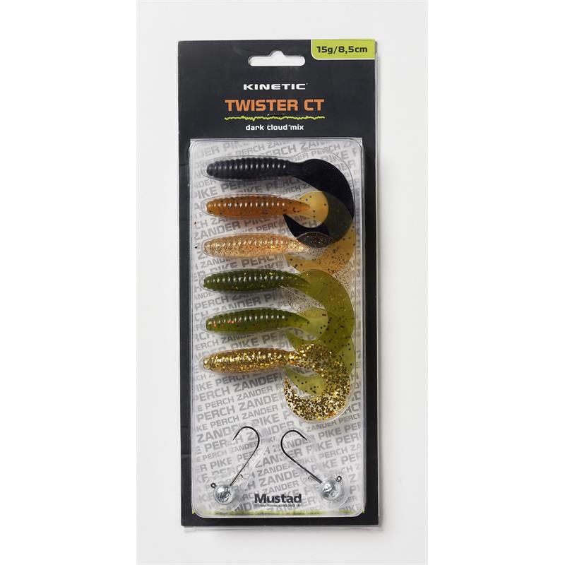 Kinetic Twister CT Jigg Kit 15g/8,5cm Dark Cloud Mix