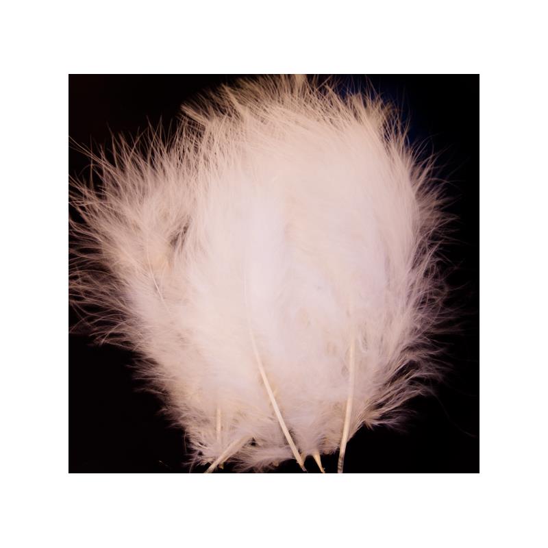 Marabou - White Store fjær