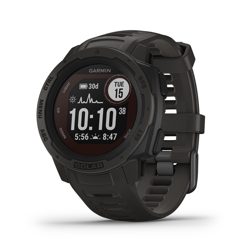 Garmin Instinct® Solar Graphite GPS-klokke