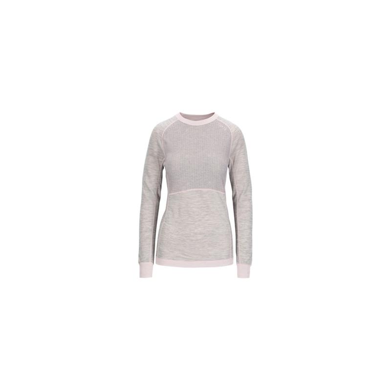 Tufte Bambull Crew Neck - Switch L Rundhals, dame, Grey Melange/Potpurri