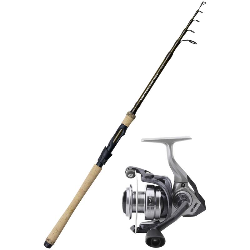 R.T. Steelhead Iconic 9' 7-28g/Azaki 30 Teleskopstang & snelle, kjøpt løst 1498