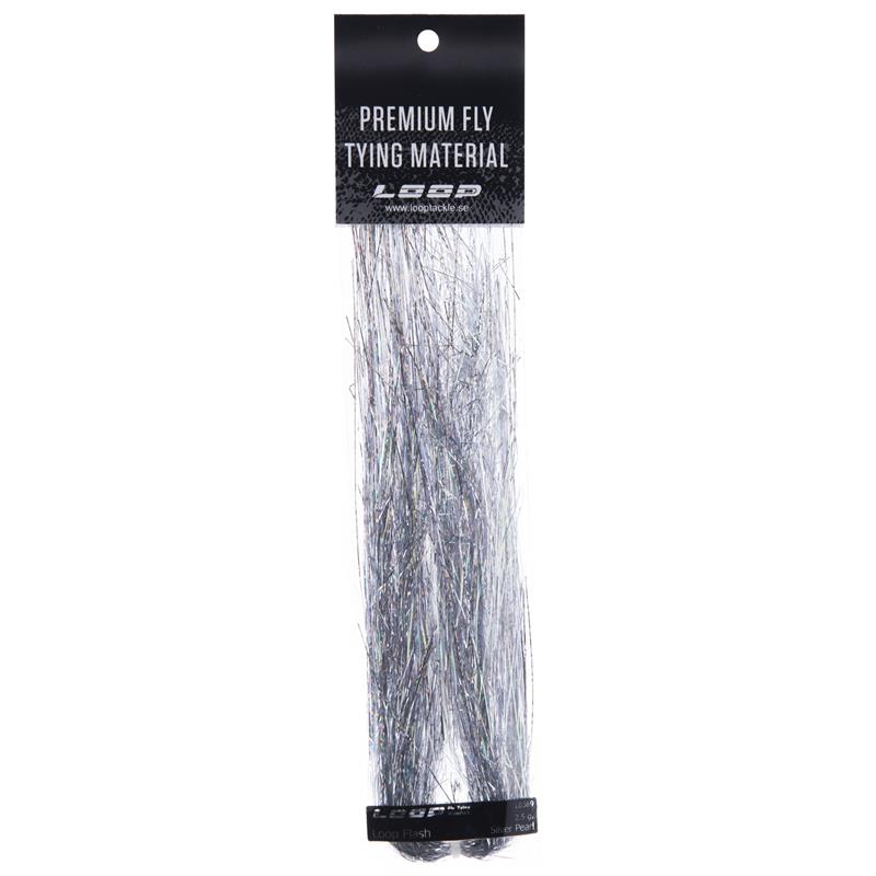 Loop Flash 2,5g - Silver Pearl Ekstra lange fibre (20cm)