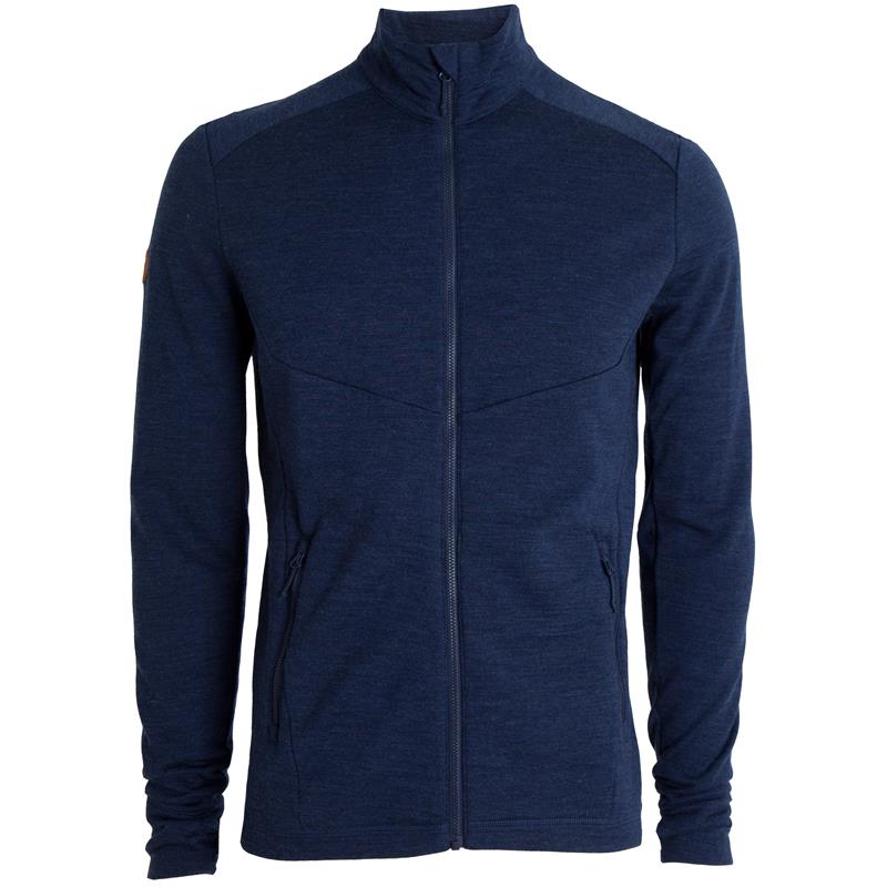 Tufte Wool Fleece Jacket S Dress Blues Melange -Ull/fleecejakke