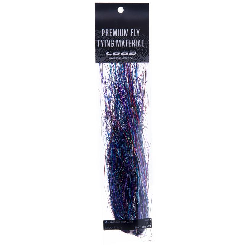 Loop Flash 2,5g - Black Thunder Ekstra lange fibre (20cm)