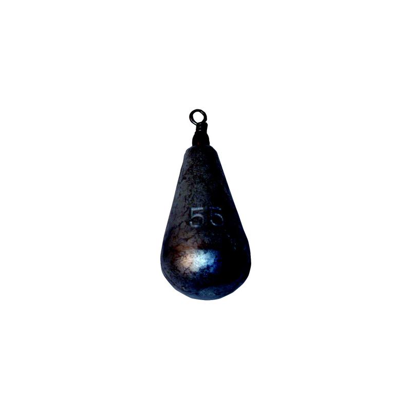 Pæreformet bly m/swivel 400g