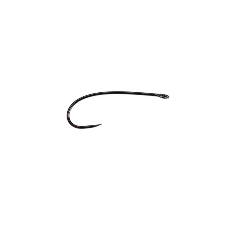 Ahrex FW531 Sedge Dry #16 Barbless - Sort finish - 24 stk