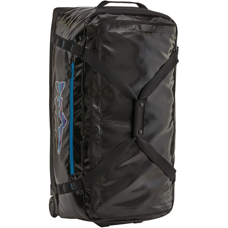 Patagonia Black Hole Wheeled Duffel Bag 100 L - Black w/Fitz Trout