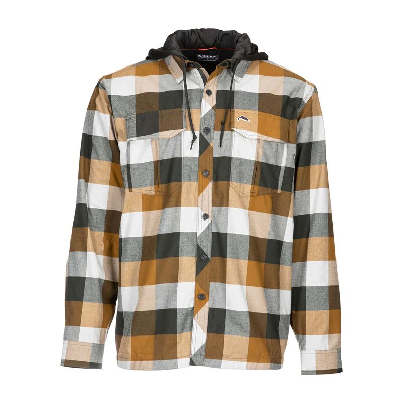 Simms Coldweather Hoody XXL Dark Bronze Buffalo Plaid