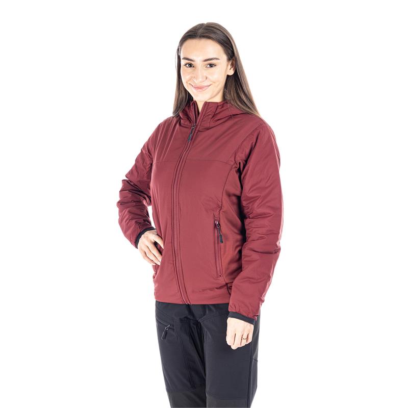 MoveOn Alta Isolight damejakke 44 Vannavstøtende vindtett jakke Earth Red