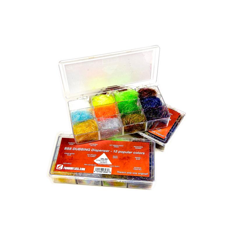 SSS Dubbing - 12 Colors Dispenser Frödin Flies