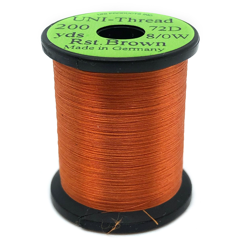 UNI bindetråd 8/0 - Rusty Brown 200y