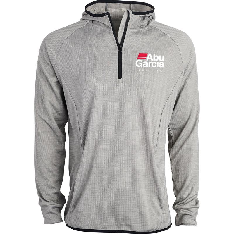Abu Hooded Quarter-Zip S Grå, UPF50