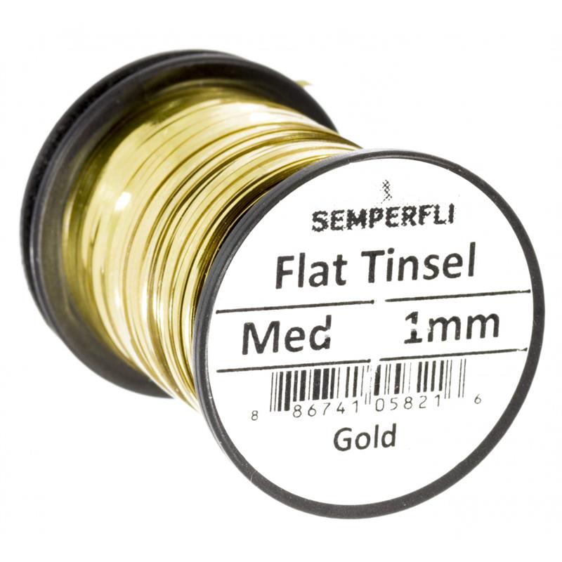 Semperfli Flat Tinsel Gold Medium