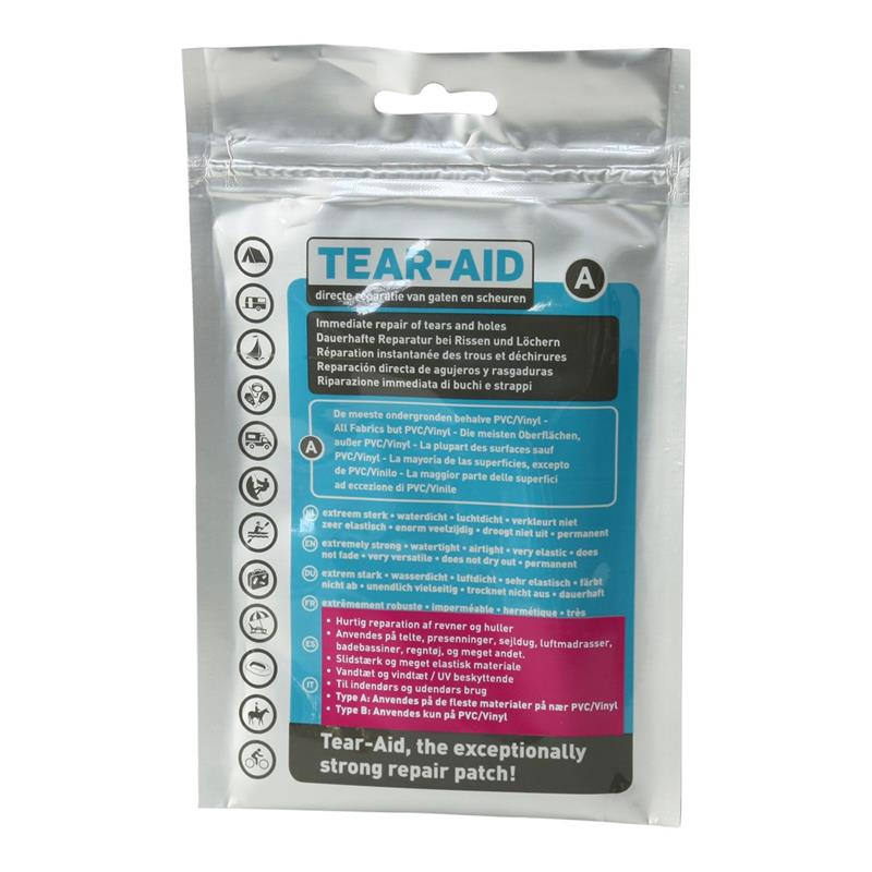 Tear-Aid Repair Set Type A Fester/tetter alle stoffer unntatt vinyl