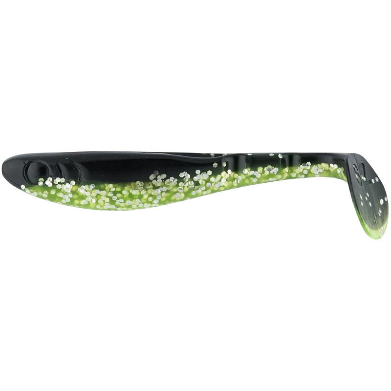 Svartzonker McPerch Shad Black/Chart 75mm