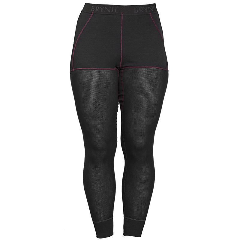 Brynje Wool Thermo Light Longs XL Lady Collection, Black