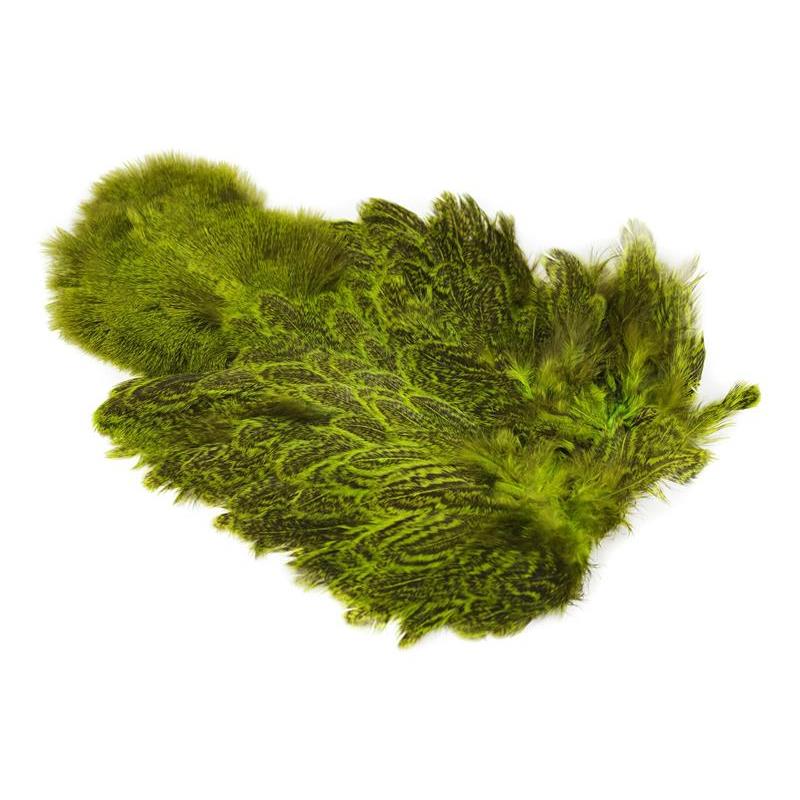 Whiting Coq De Leon Hen SH/C Fl. Green Chartreuse, Speckled dyed