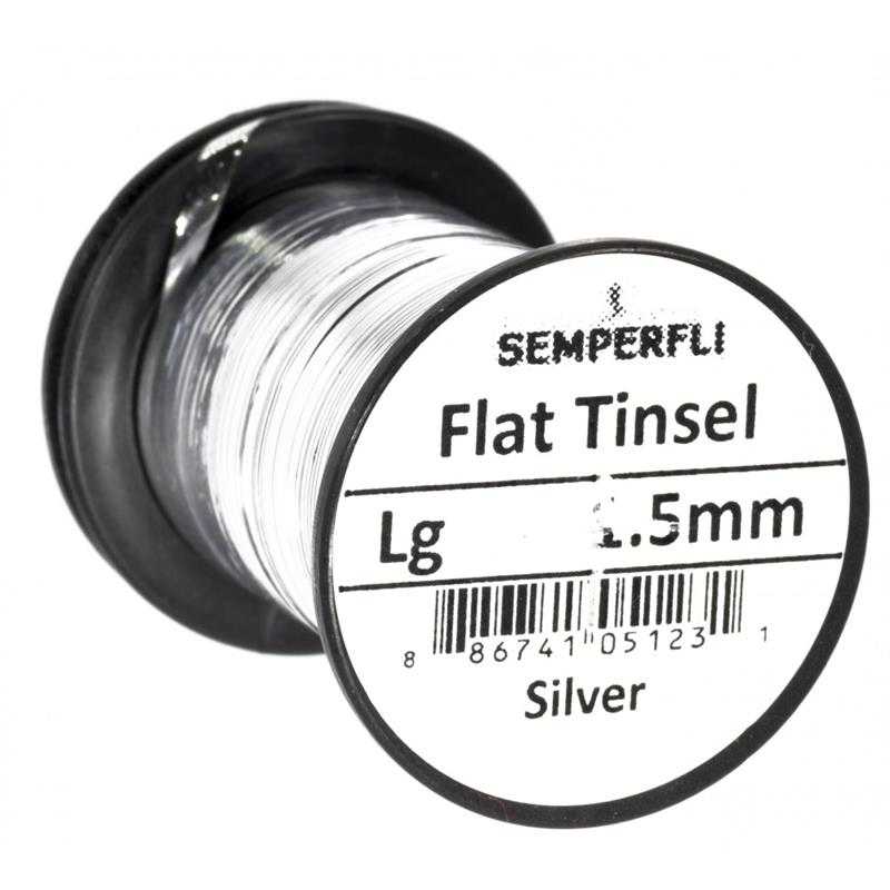 Semperfli Flat Tinsel Silver Large