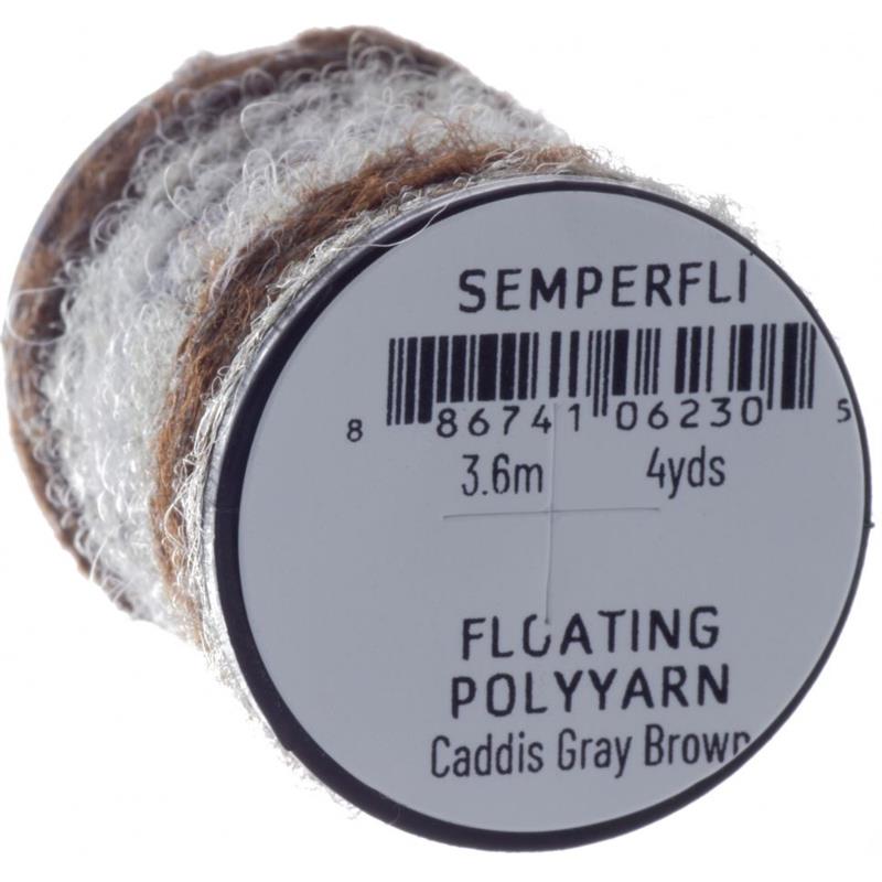 Semperfli Dry Fly Polyyarn Caddis Grey / Brown