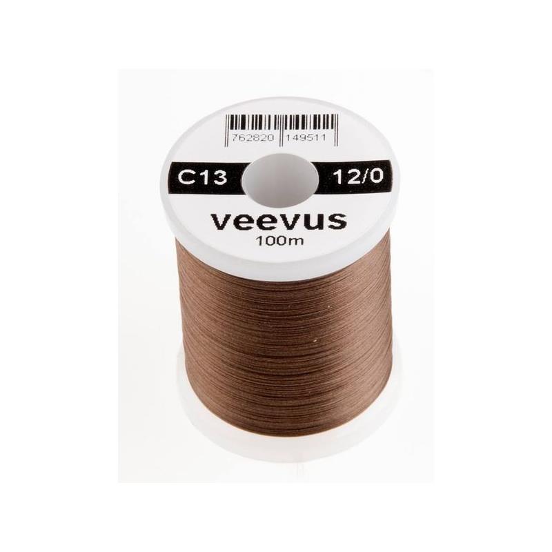 Veevus bindetråd 12/0 - Dark Dun Brown Råsterk, lett å splitte