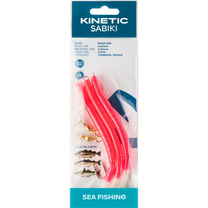 Kinetic Sabiki Makk #6/0 Pink Splatter