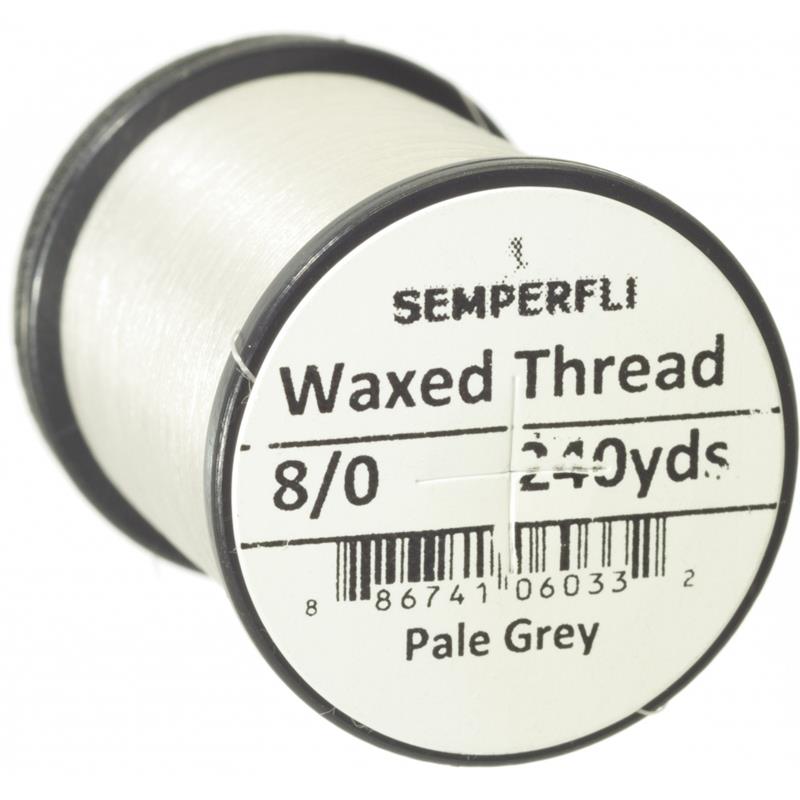 Semperfli Classic Waxed Thread Pale Grey 8/0