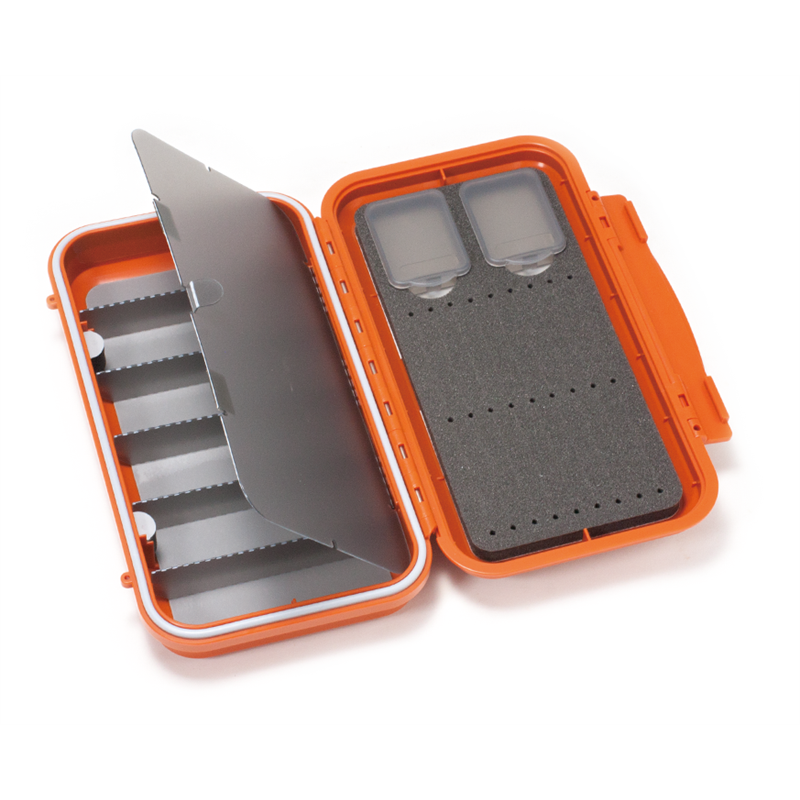 C&F Large 2-Row WP Tube Fly Case Burnt Orange - witth 6 comp (CF-3406H)